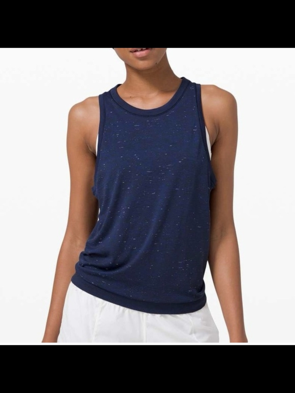 Lululemon Swiftly Relaxed Tank Size 6 Cosmic Shift Hyper Blue/Black